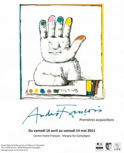 Affiche de l'exposition André François, premières acquisitions