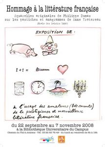Affiche de l'exposition Philippe Dumas
